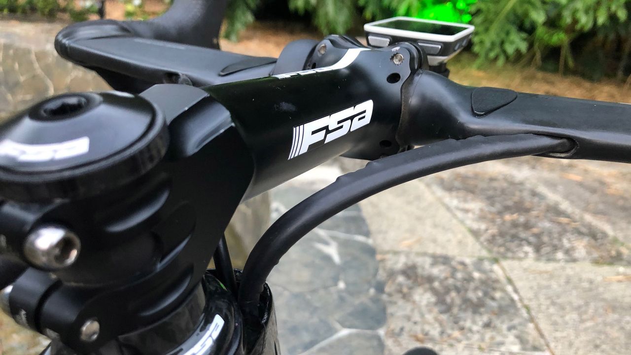 Phinney runs a huge 150mm stem