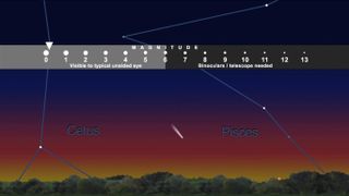 Comet Pan-STARRS Brightness (Magnitude)