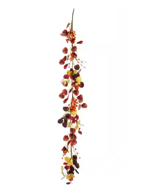 Berries and Leaves Artificial Fall Harvest Garland 