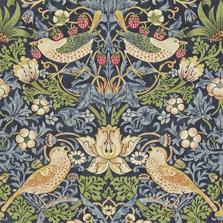 Strawberry Thief wallpaper by William Morris