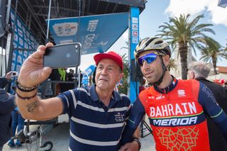 Vincenzo Nibali gets a selfie at the 2017 Tour of Croatia stage 2