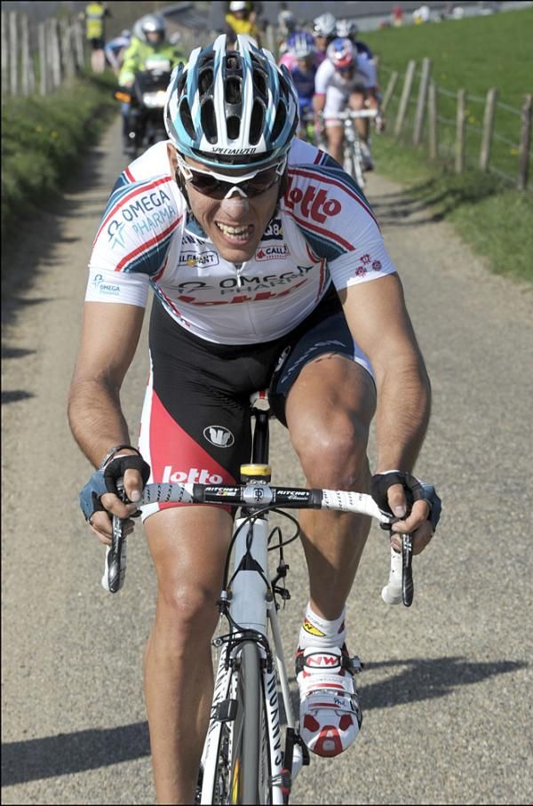 Philippe Gilbert (Omega Pharma-Lotto) went on the attack in the final 10km