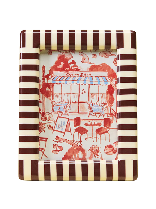 Striped Damson Madder Frame