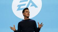 Andrew Wilson, chief executive officer of Electronic Arts Inc. (EA), speaks during the company's EA Play event ahead of the E3 Electronic Entertainment Expo in Los Angeles, California, U.S., on Saturday, June 9, 2018. EA announced that it is introducing a higher-end version of its subscription game-playing service that will include new titles such as Battlefield V and the Madden NFL 19 football game. Photographer: Patrick T. Fallon/Bloomberg via Getty Images
