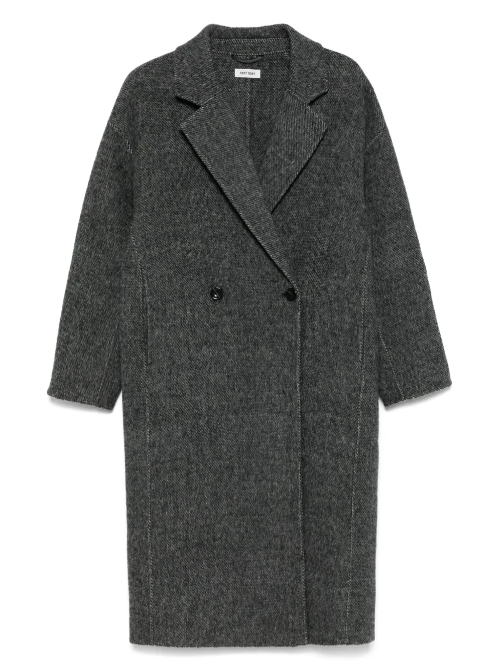 Soft Goat Herringbone Coat | S