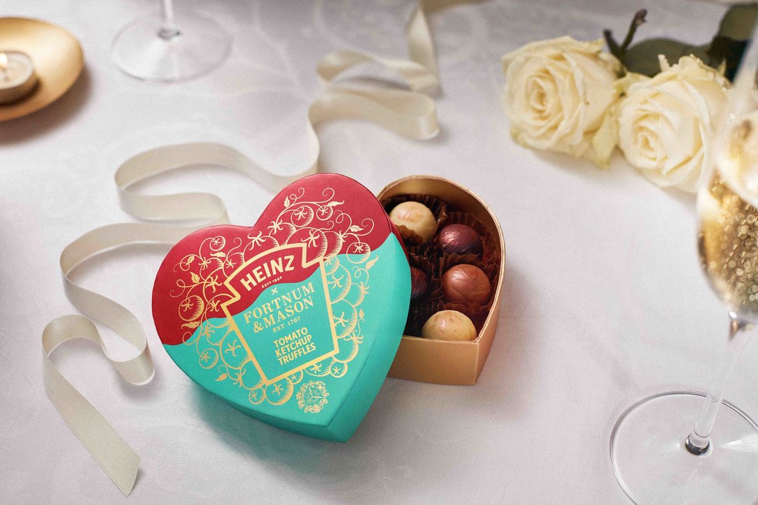 Fortnum & Mason is selling Heinz ketchup chocolate truffles for Valentine's Day