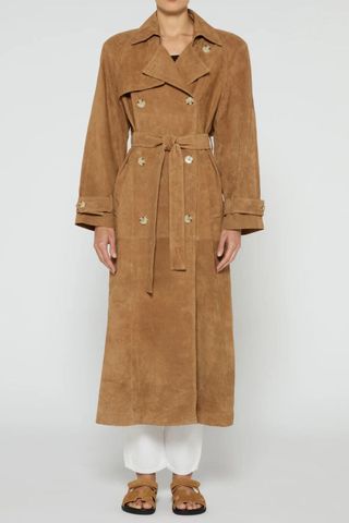 Ducie Corrin Suede Trench Coat