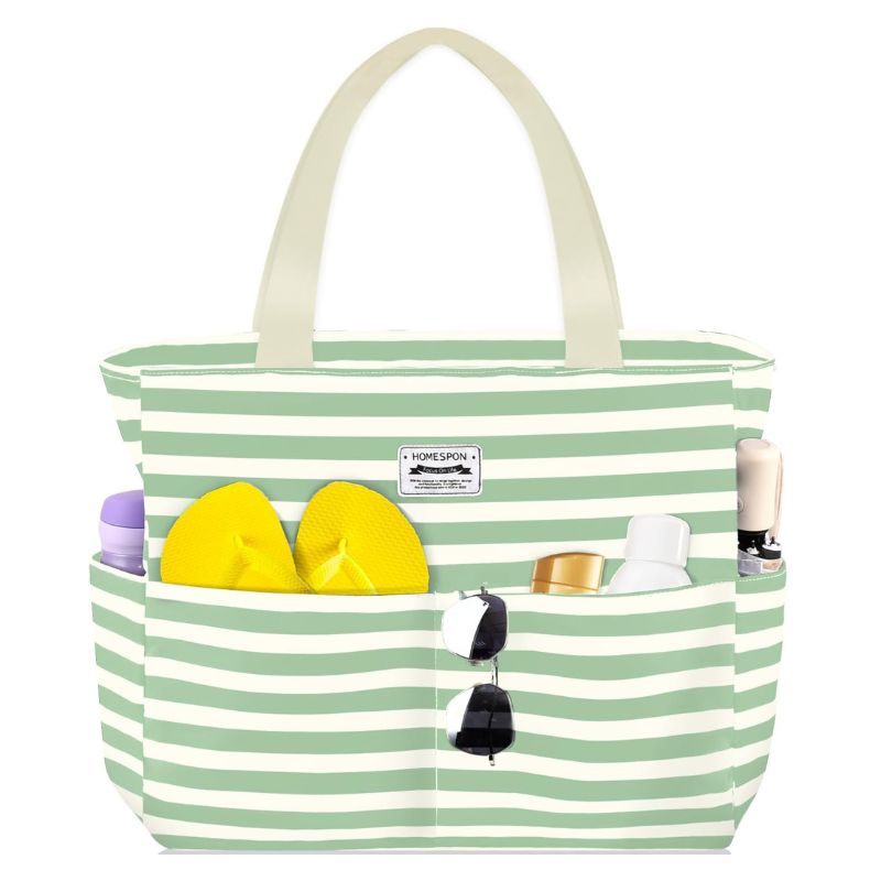 Homespon, Large Waterproof Beach Tote Bag