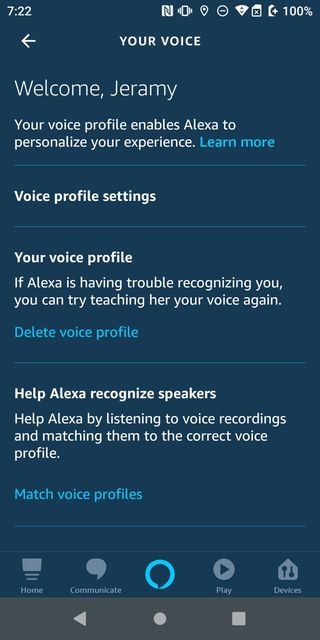 Alexa app voice profile 9