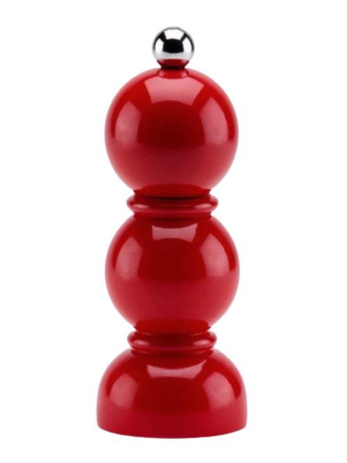 Red Mini Bob Salt or Pepper Mill