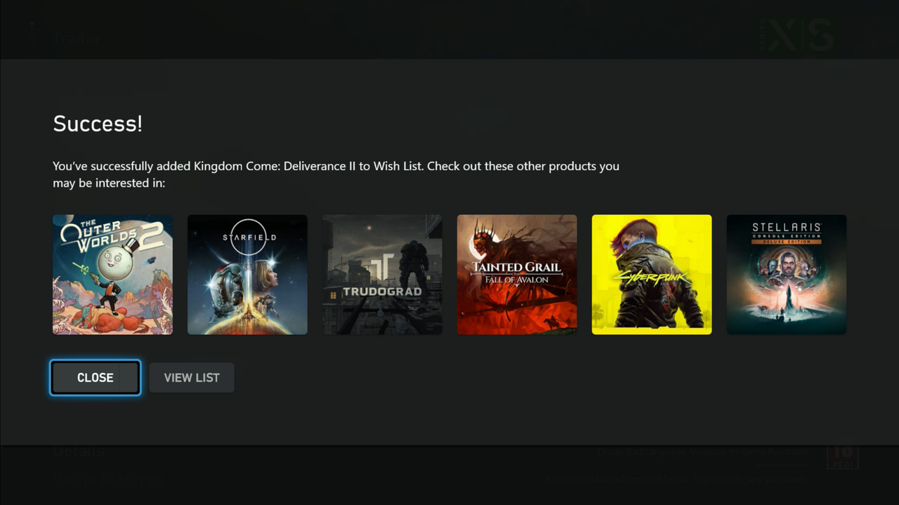Screenshots of Xbox
