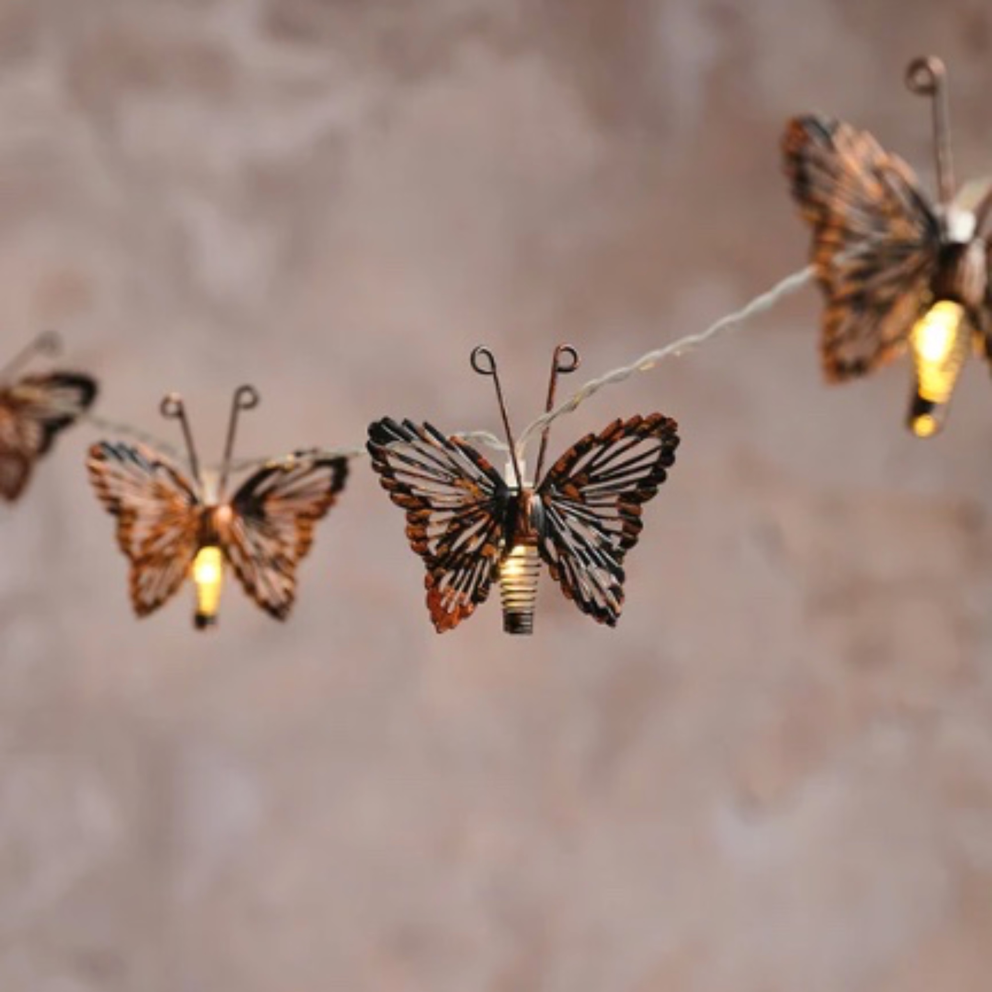 10 Butterfly Solar Fairy Lights
