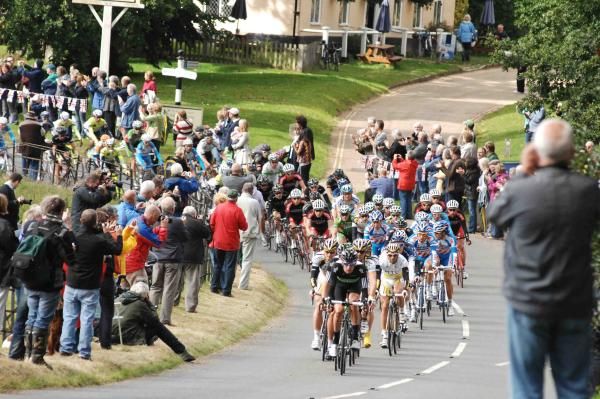 Bradley Wiggins leads the chase at Blicking Hall.