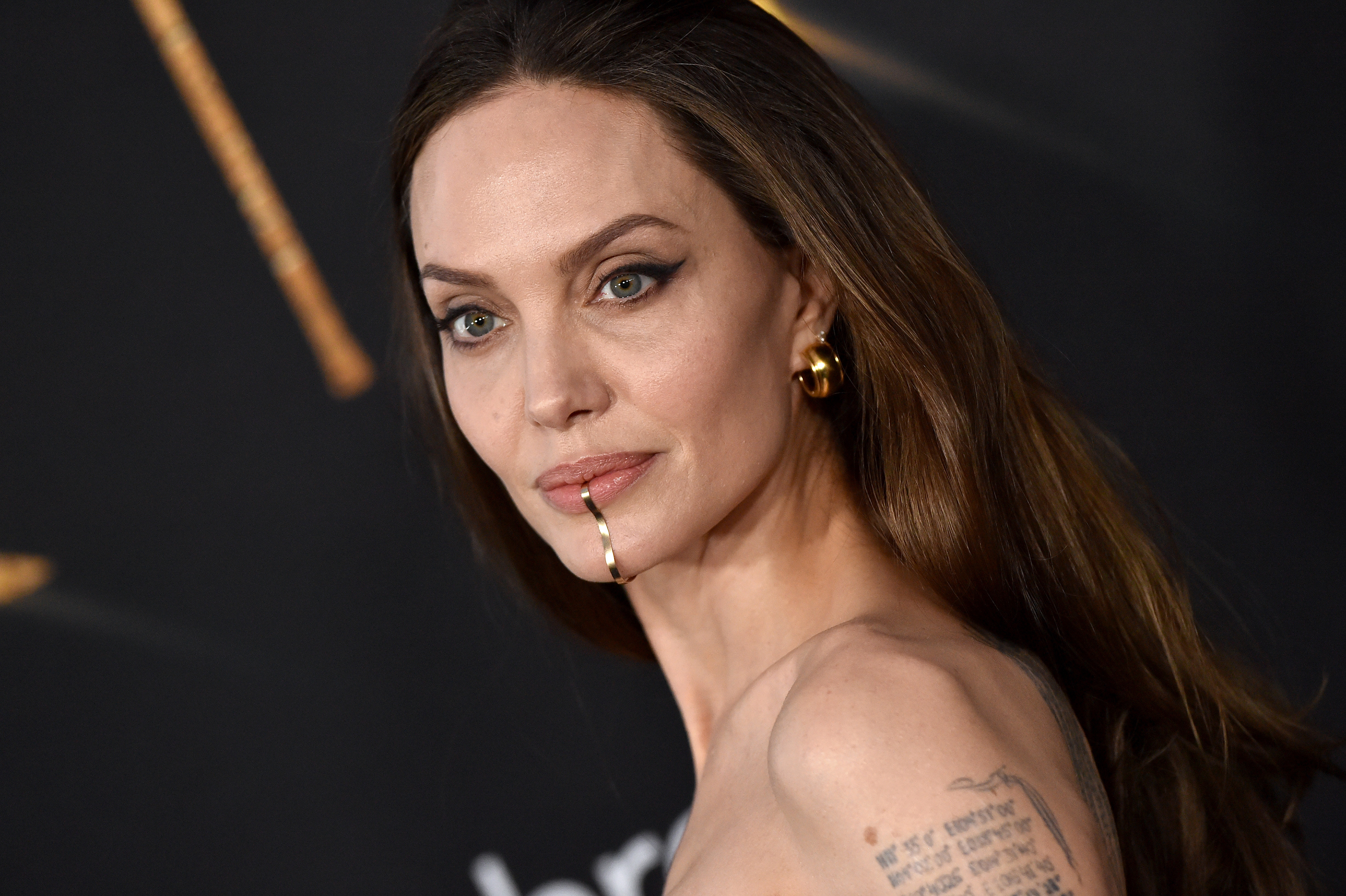 Angelina Jolie attending an event