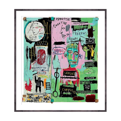 In Italian 1983 Jean-Michel Basquiat Framed Print