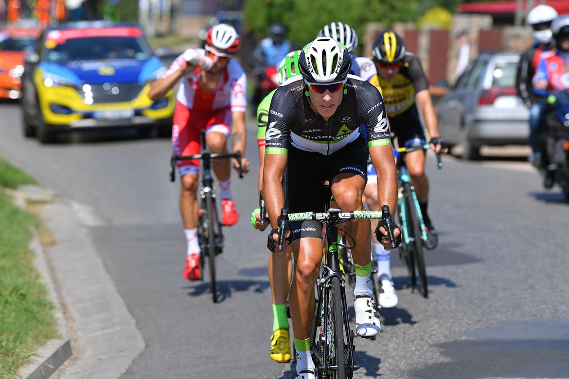 Nic Dougall got into the break for Dimension Data