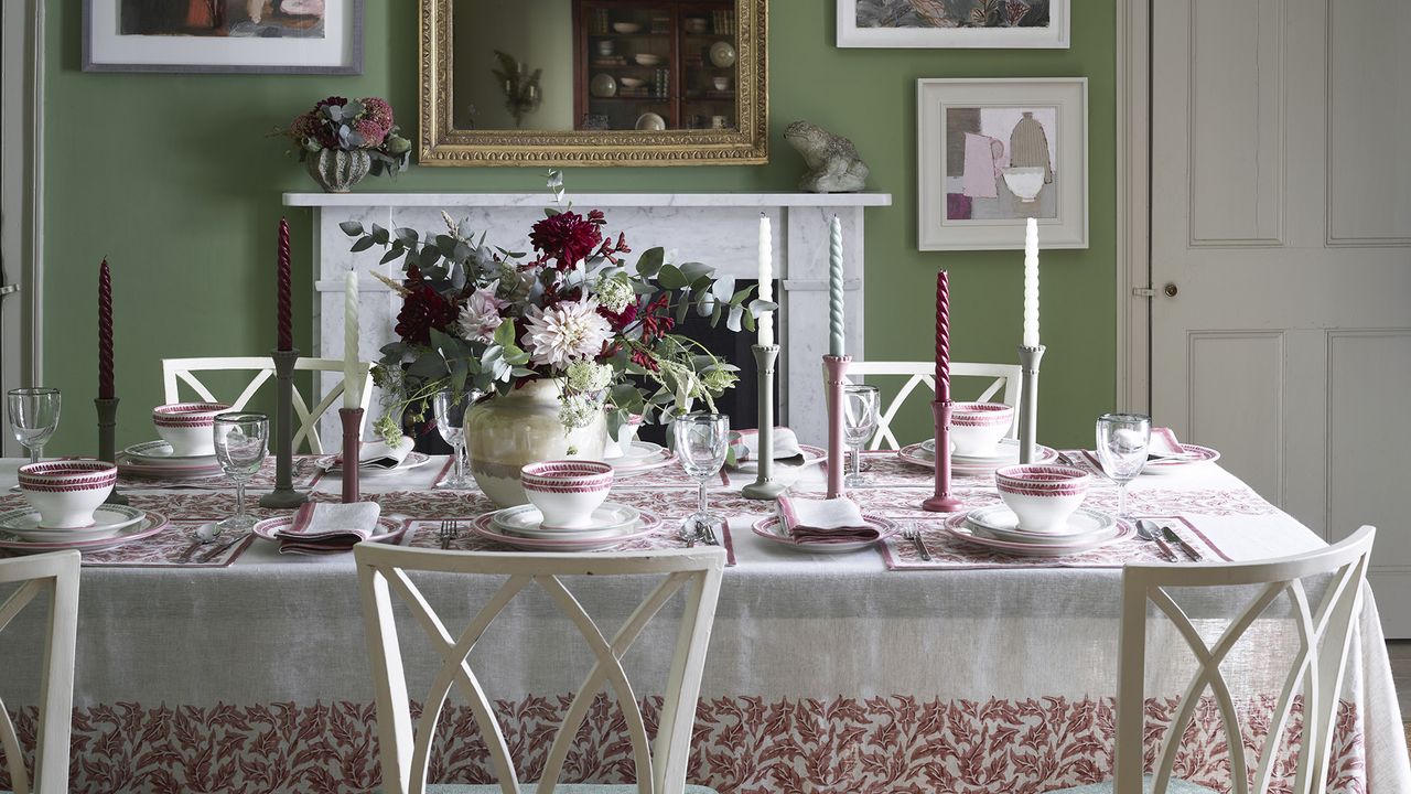 Traditional dining room ideas – a scheme in Farrow &amp; Ball&#039;s Yeabridge Green