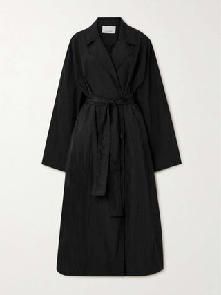 Jude Belted Tech-Shell Trench Coat