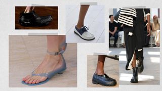 The acquatic water shoe spring 2025 trend at Balenciaga, Chloé, Loewe, Proenza Schouler Spring 2025 shoe