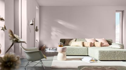 Dulux colour of the year 2024 Sweet Embrace painted on walls