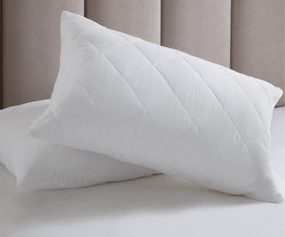 Two pillows on top of each other