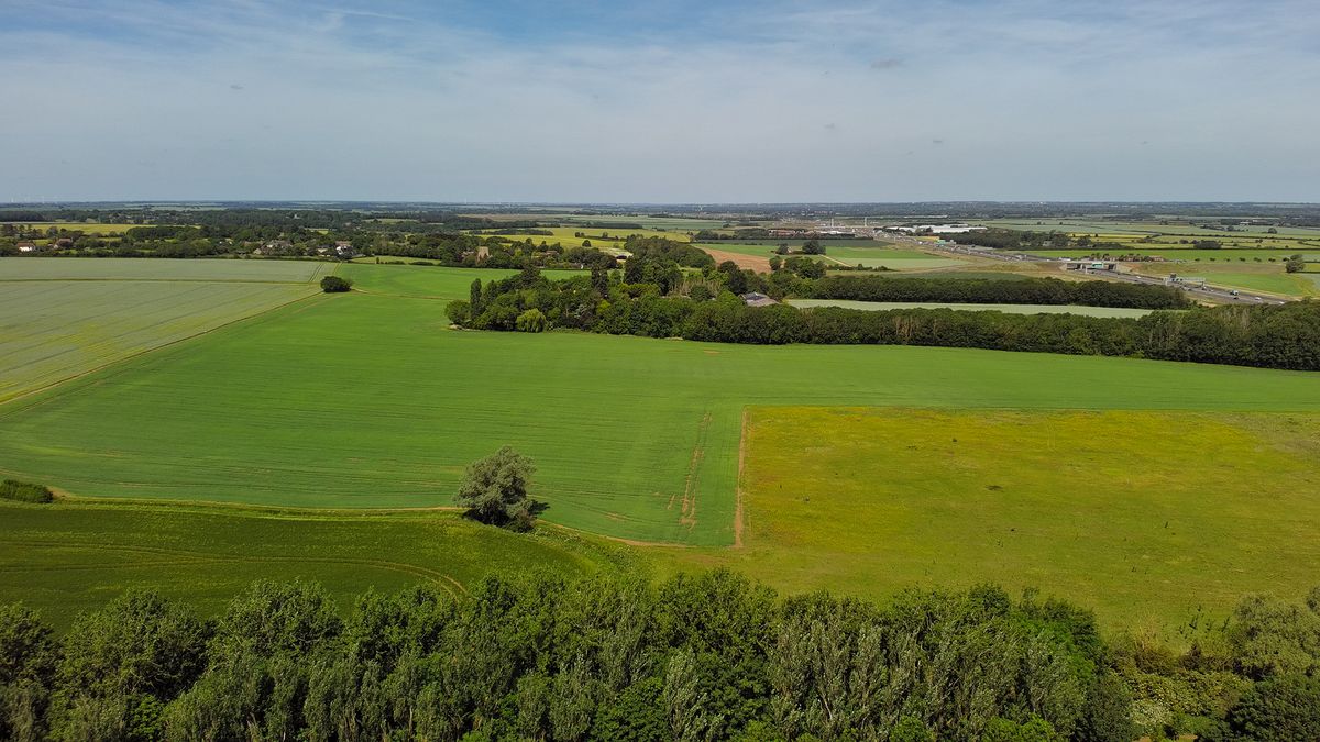 Photo of fields taken with the Holy Stone HS900 Pro