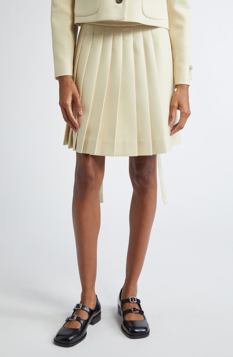 Lilo Pleated A-Line Skirt