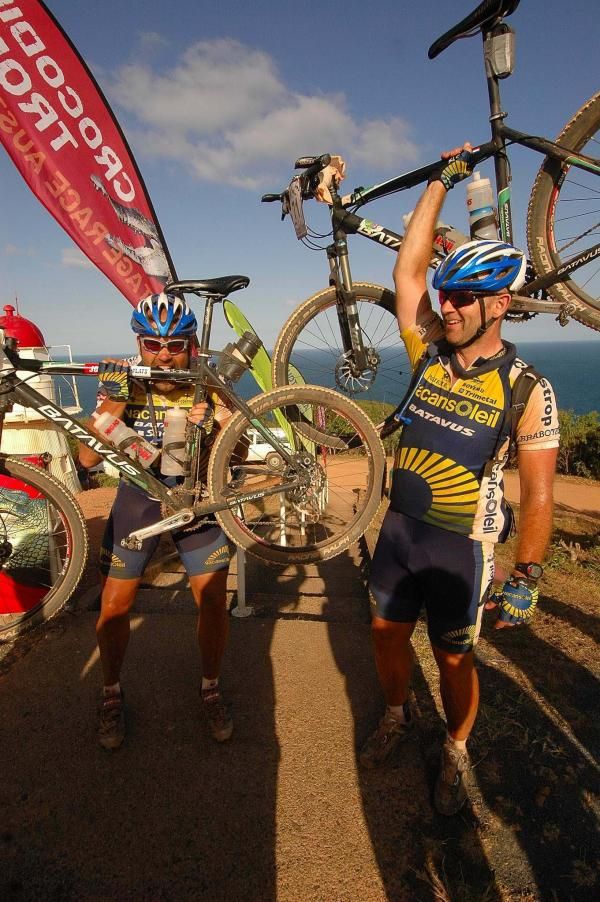 Jan van Baast and Erik Stokman among the last to finish, but happy to be home.