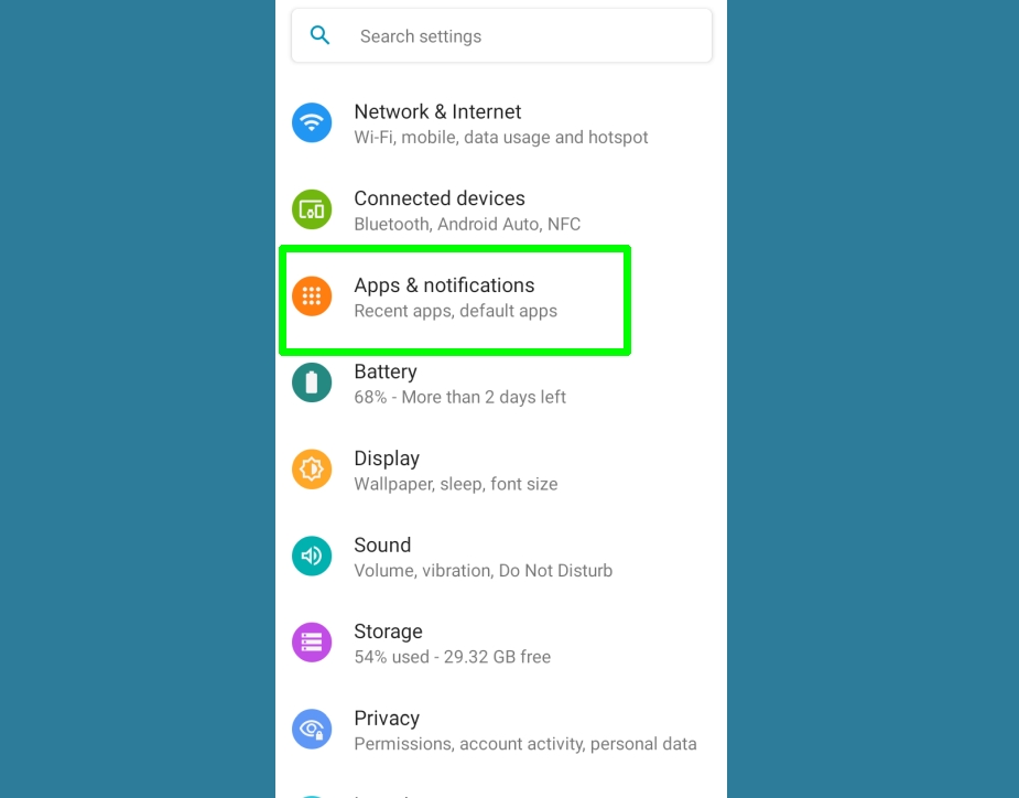 how to change default browser - android settings