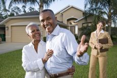 Older couple purchasing a home 