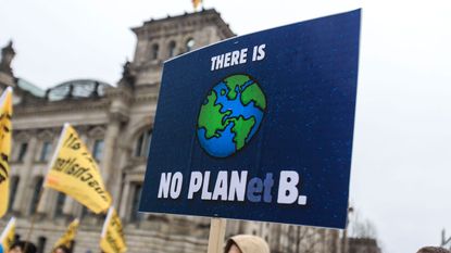 Climate change protestors in Berlin