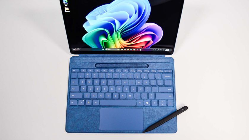 The Microsoft Surface Pro 11&#039;s new Surface Pro Flex keyboard cover.