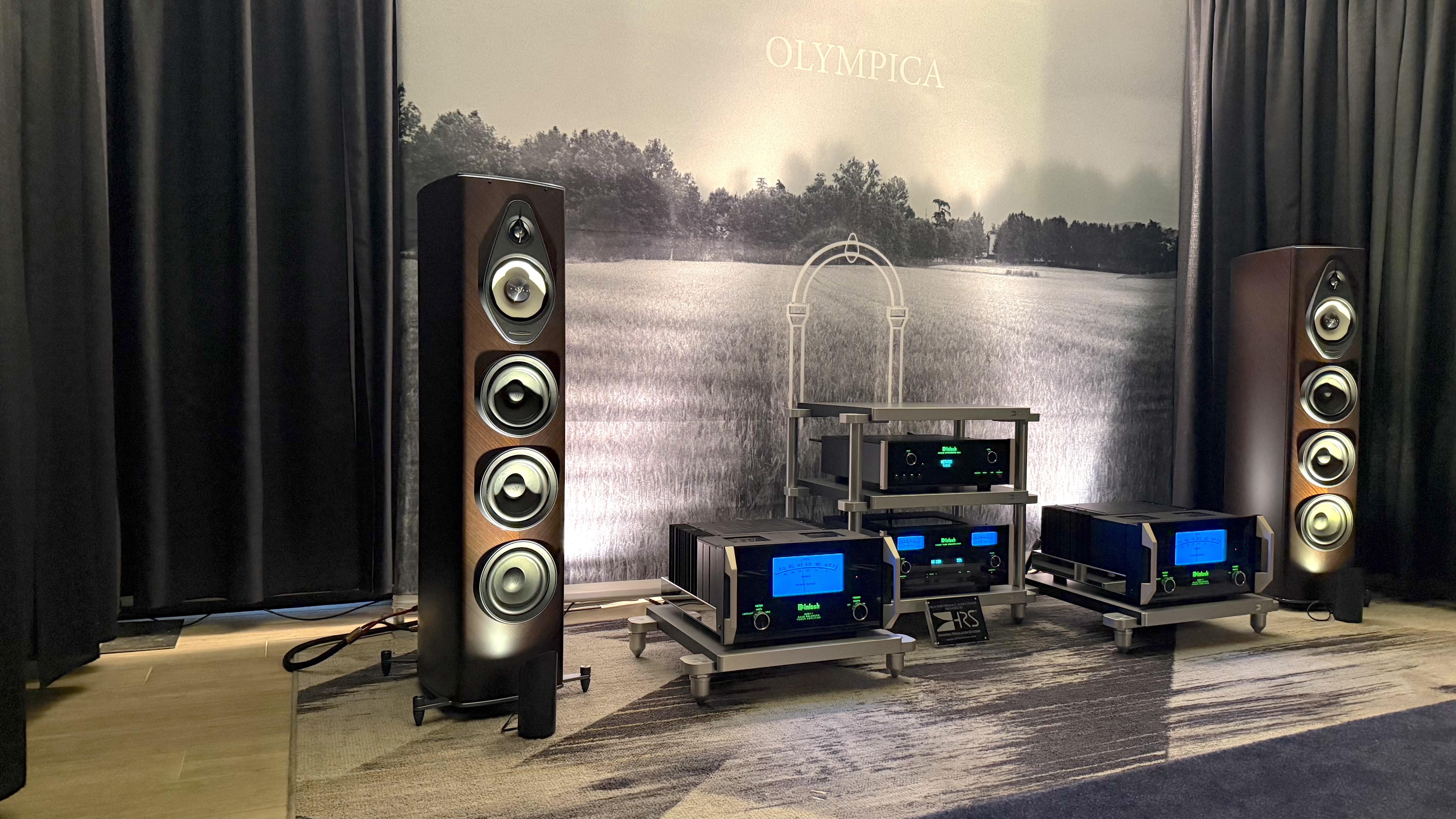 A wide shot of the Sonus Faber Olympica V