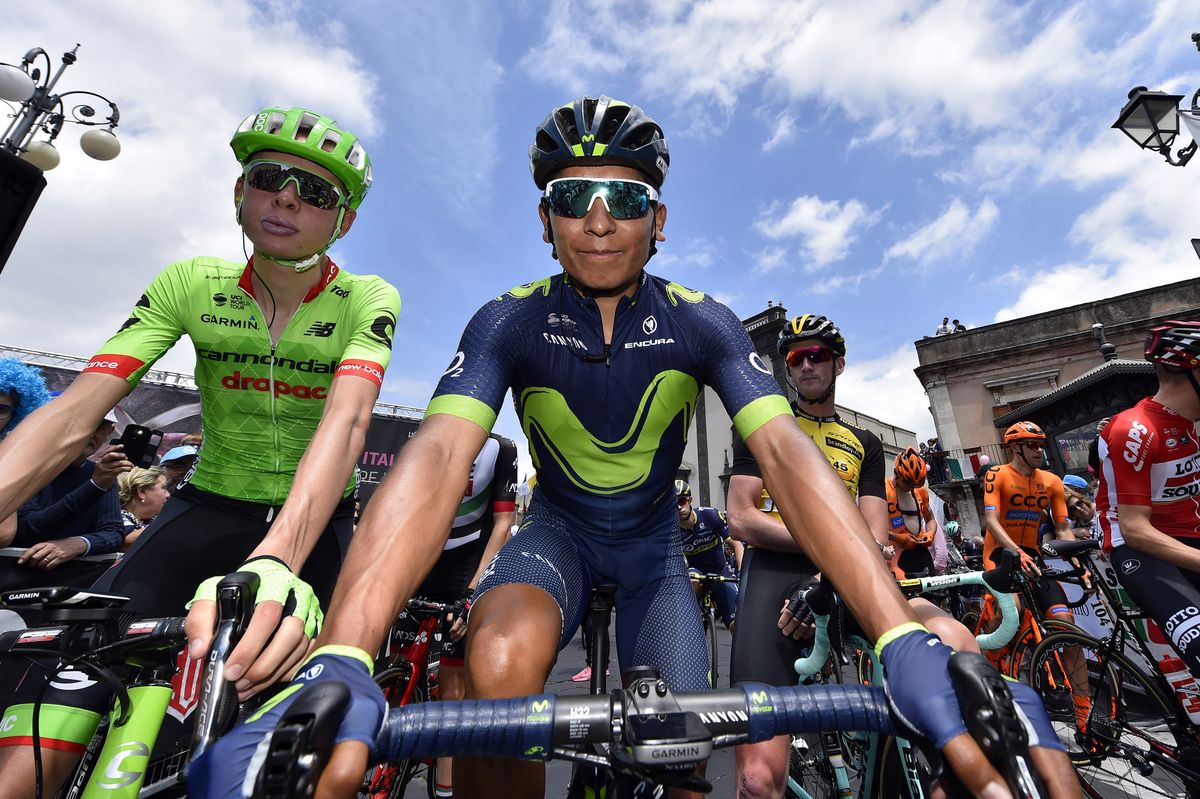 Nairo Quintana before stage 5 of the Giro d'Italia