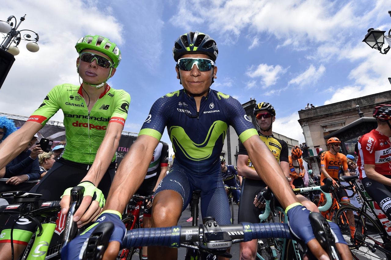 Nairo Quintana before stage 5 of the Giro d'Italia