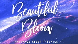 Free script fonts: sample of Beautiful Bloom