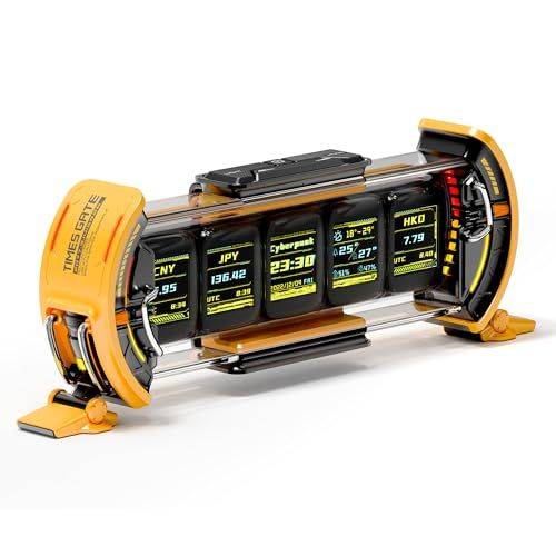 Cyberpunk Digital Clock With Smart App Control