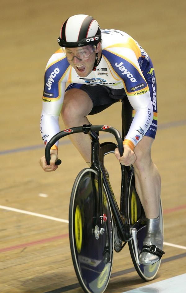 Australia's Daniel Ellis in the men's sprint qualifying 200m time tria