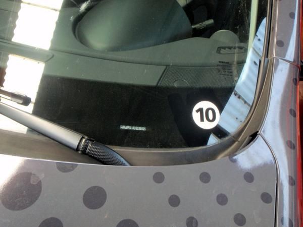 All of the team's vehicles are marked with a number