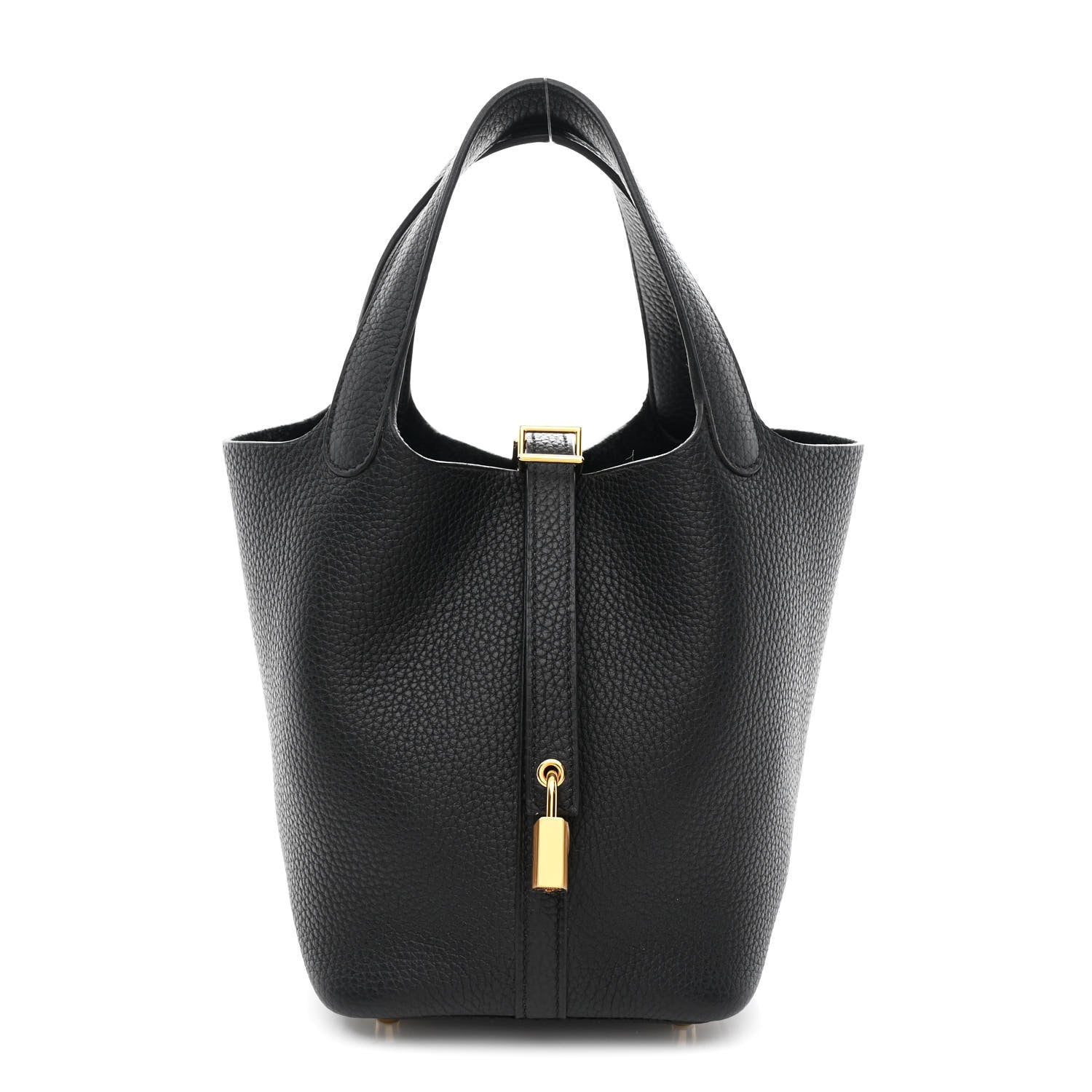 Hermes Taurillon Clemence Picotin Lock 18 Pm Black