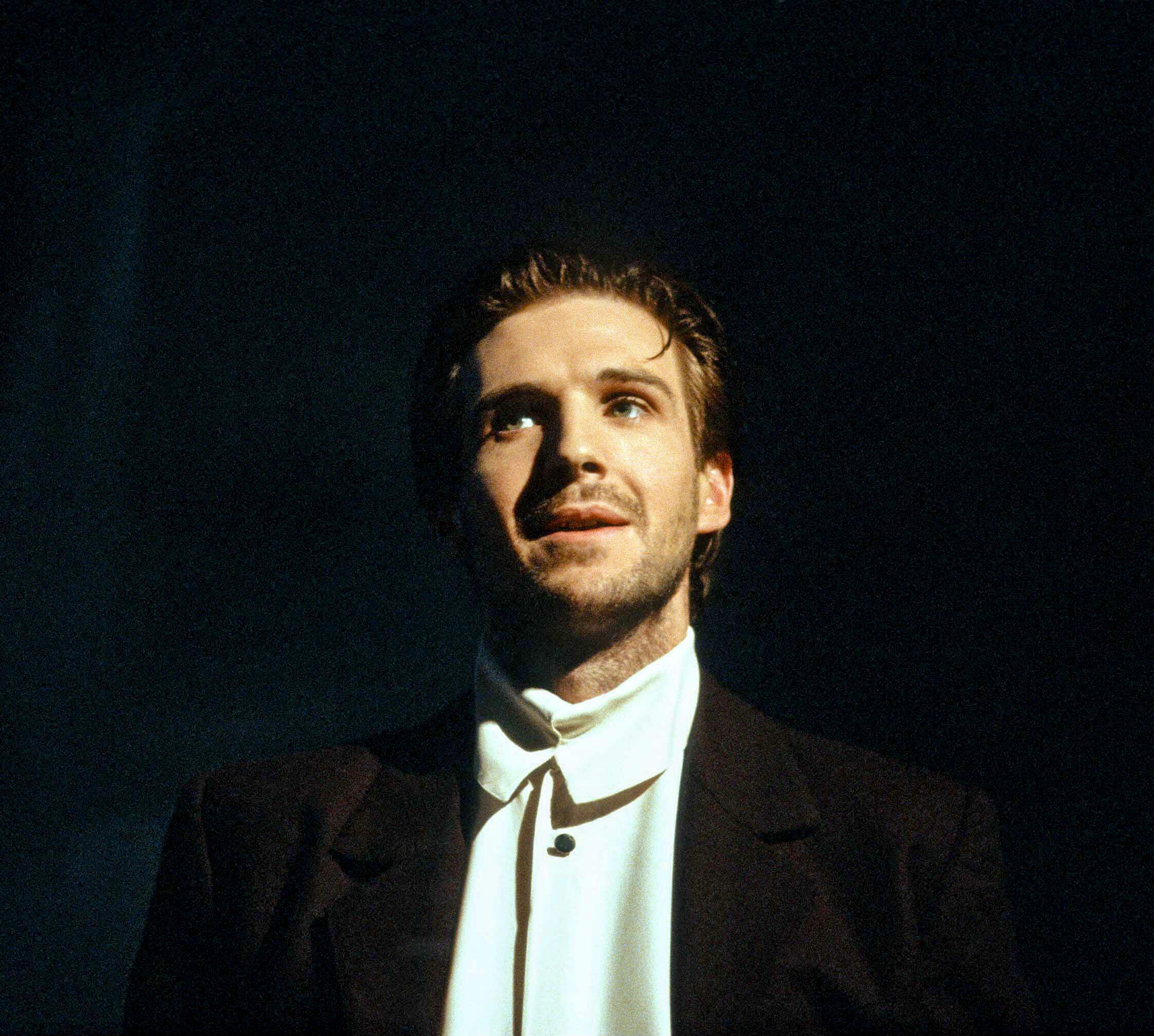 Ralph Fiennes (Edmond) in KING LEAR by Shakespeare at the Royal Shakespeare Company (RSC) in 1991