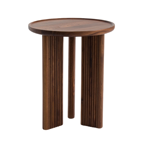 AM.PM, Diagil Round Walnut End Table