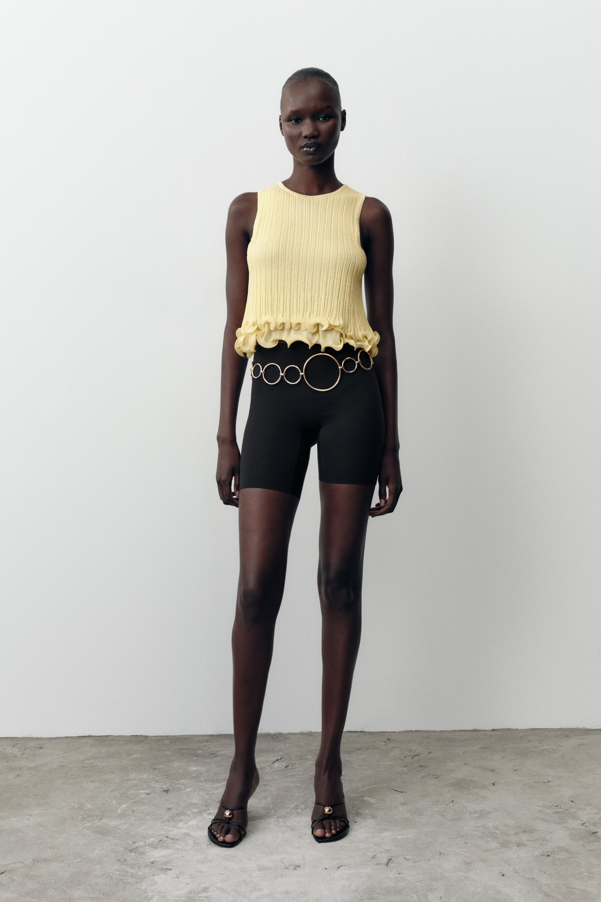 Wavy Hem Knit Top
