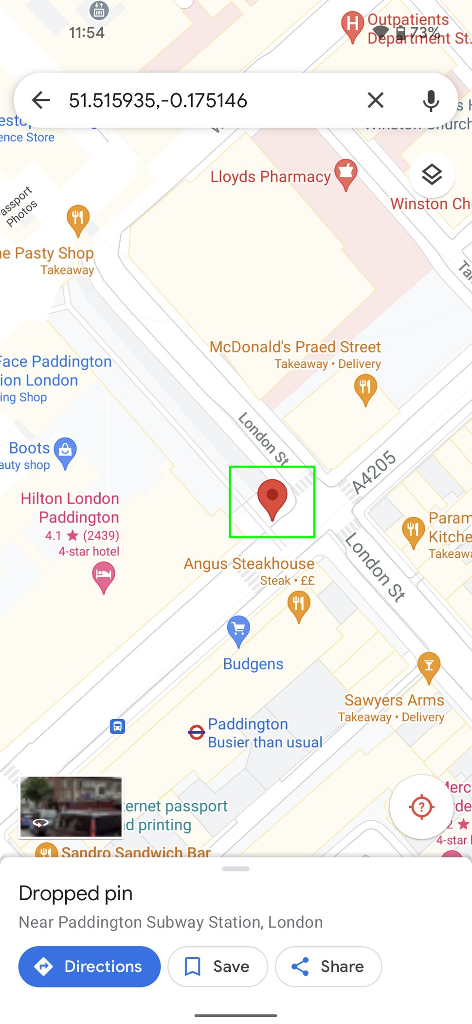 google map drop pin