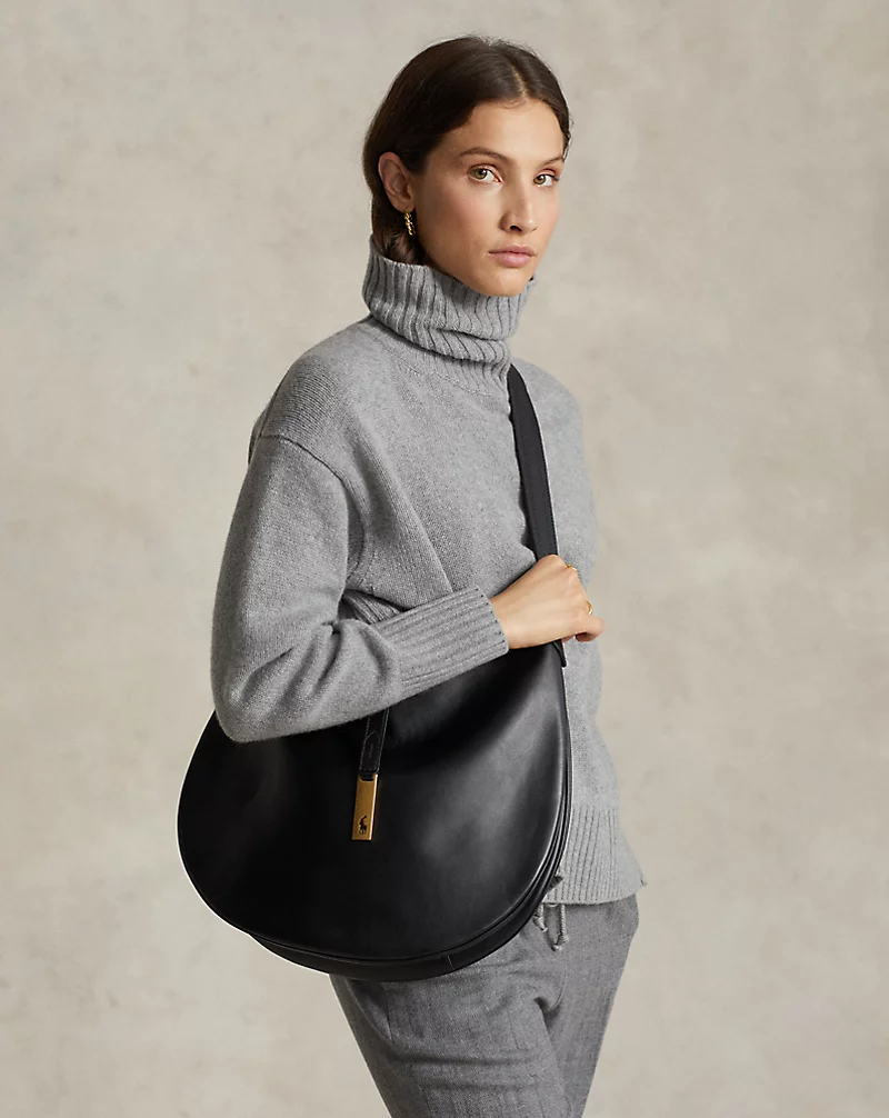 Polo Id Calfskin Large Shoulder Bag