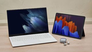 Samsung Galaxy Book Pro, Galaxy Tab S7 and Galaxy Buds Pro