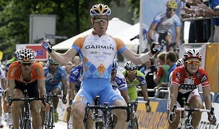 Tyler Farrar (Garmin - Slipstream) wins in Hamburg, Germany