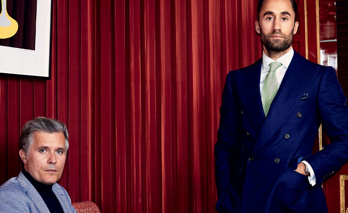 Club captains inside Mayfair’s Mark’s Club Wallpaper