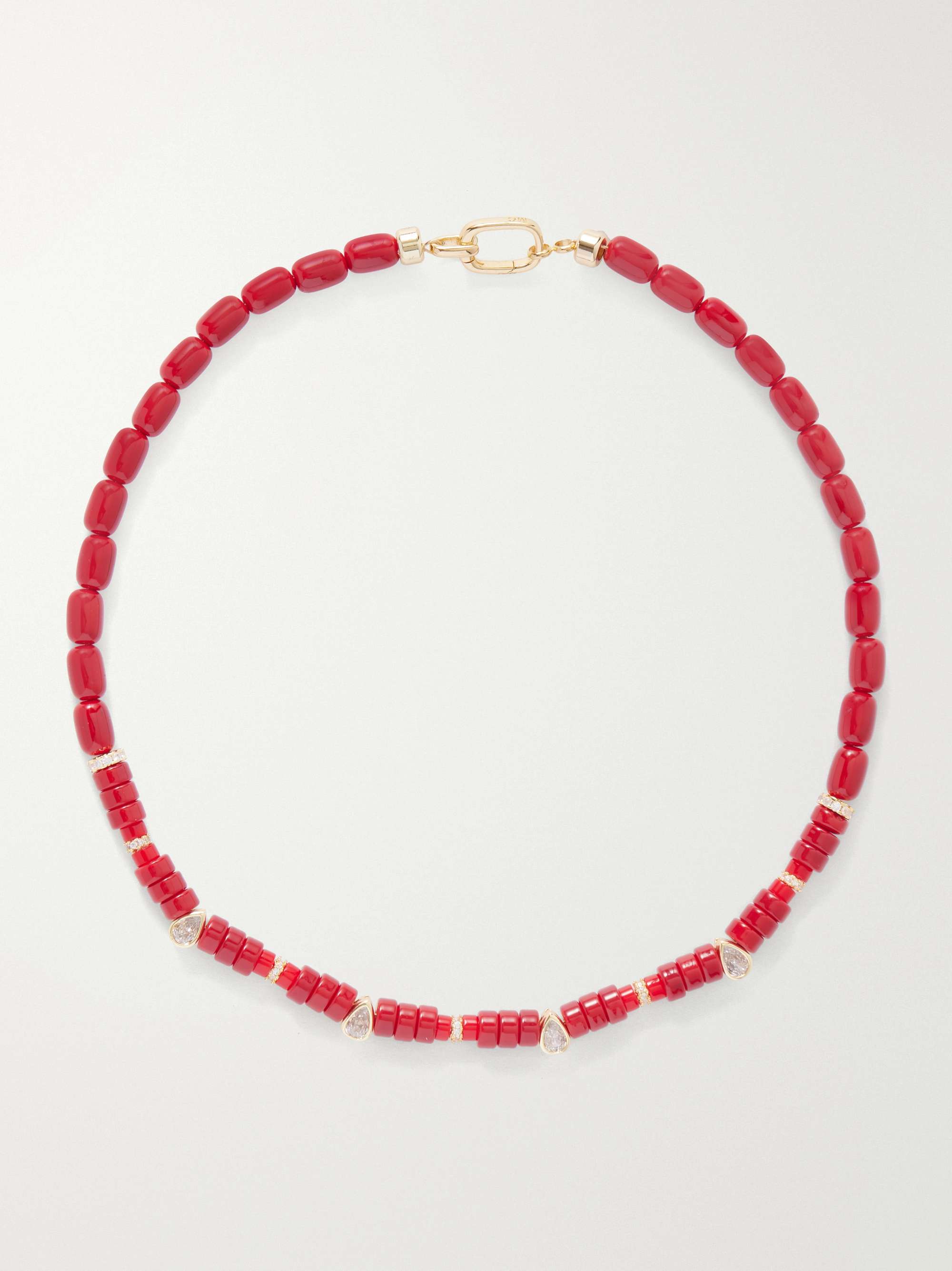 Alba Gold-Plated Glass Necklace