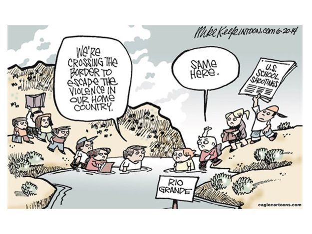 Editorial cartoon school shooting